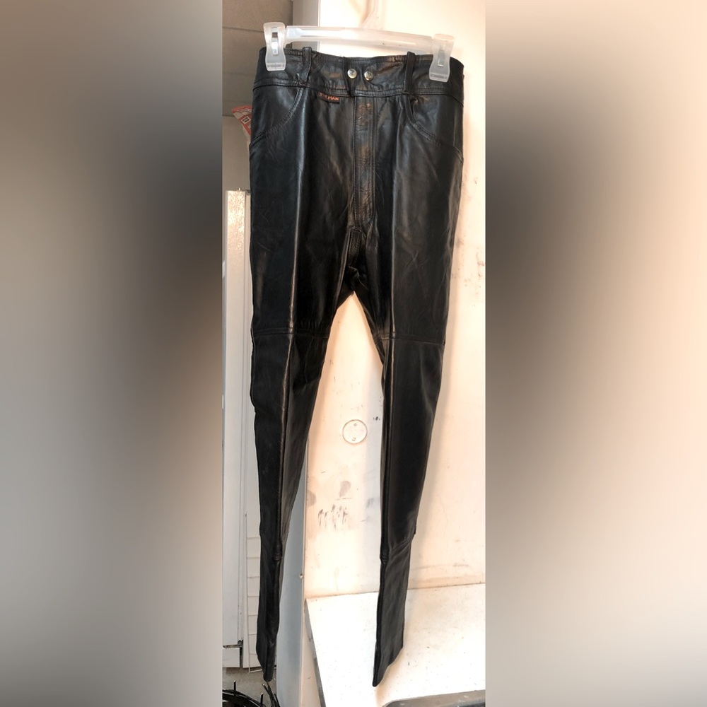 Riding leather pants
